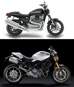 Motorcycle Comparison 2009 Harley  Davidson  XR1200 vs  